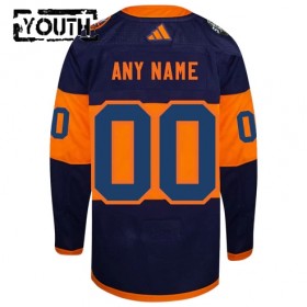 New York Islanders tröja Customized 2024 Premium Stadium Series Adidas Navy - NHL Tröjor Barn